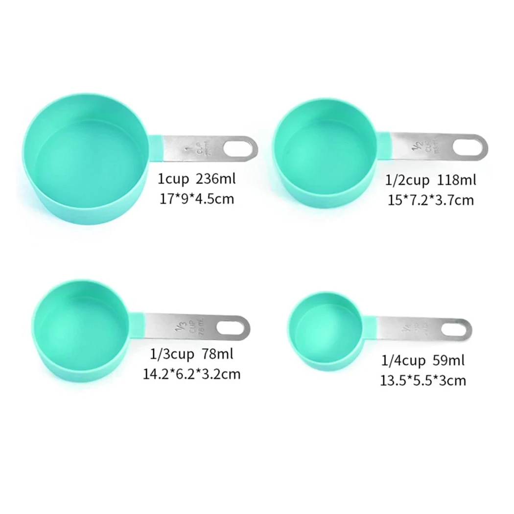 

8pcs Multi Purpose Spoons/Cup Measuring Tools PP Baking Accessories Stainless Steel/Plastic Handle Kitchen Gadgets