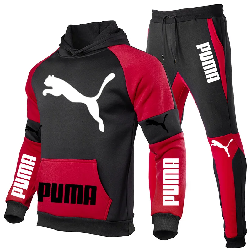 

2021 autumn and winter new men's suit hoodie + pants Puma sportswear casual sportswear track and field brand sportswear