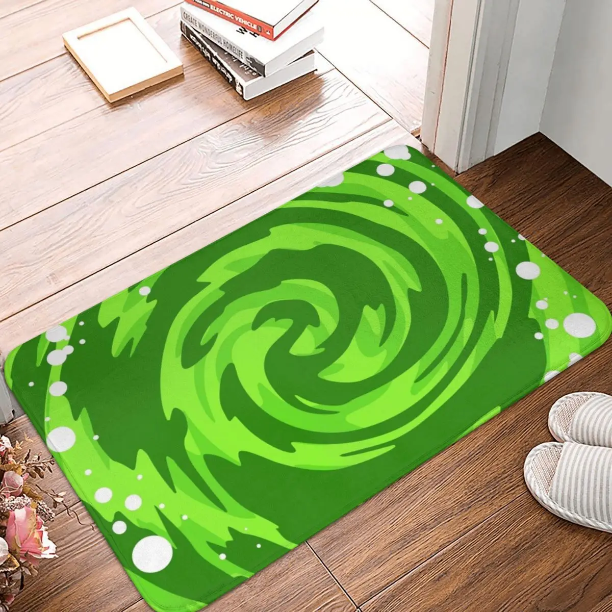

Portal Gun Green Portal Doormat Carpet Mat Rug Polyester Anti-slip Floor Decor Bath Bathroom Kitchen Bedroom 40x60