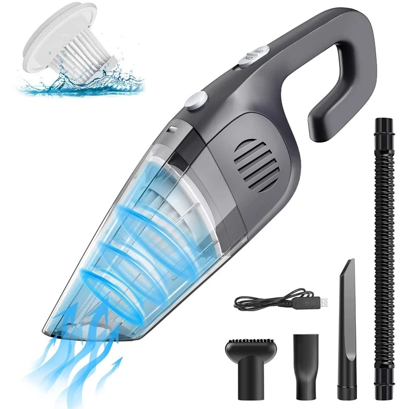 

Handheld Vacuum-Hand Vacuum 8KPA Mini Vacuum Wet/Dry Handheld Vacuum Cordless
