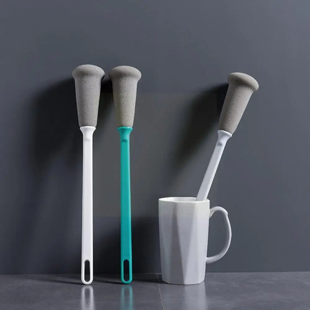 

1PC Kitchen Sponge Cup Brush Milk Bottle Glass Clean Clean Tool Brush Cup Sponge Long Handle Decontamination Wash H8P2