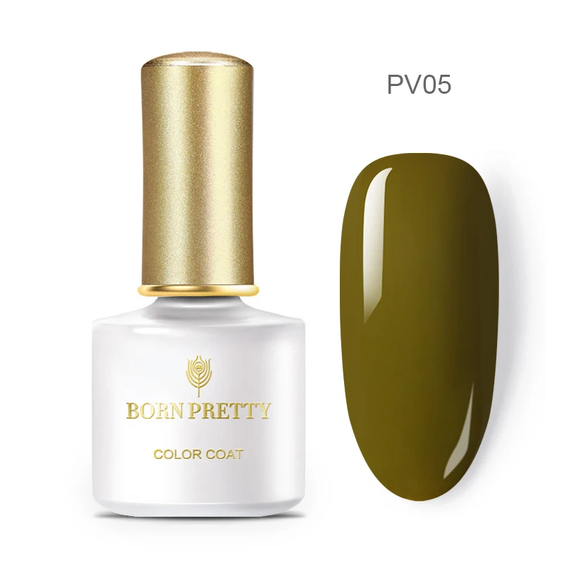 PV05 BORN PRETTY чистый цветной гель для ногтей, лак для ногтей, цветной лак для ногтей, отмачиваемый УФ светодиодный Гель-лак, базовое верхнее покрытие, 6 мл для маникюра своими руками - Цвет: PV05