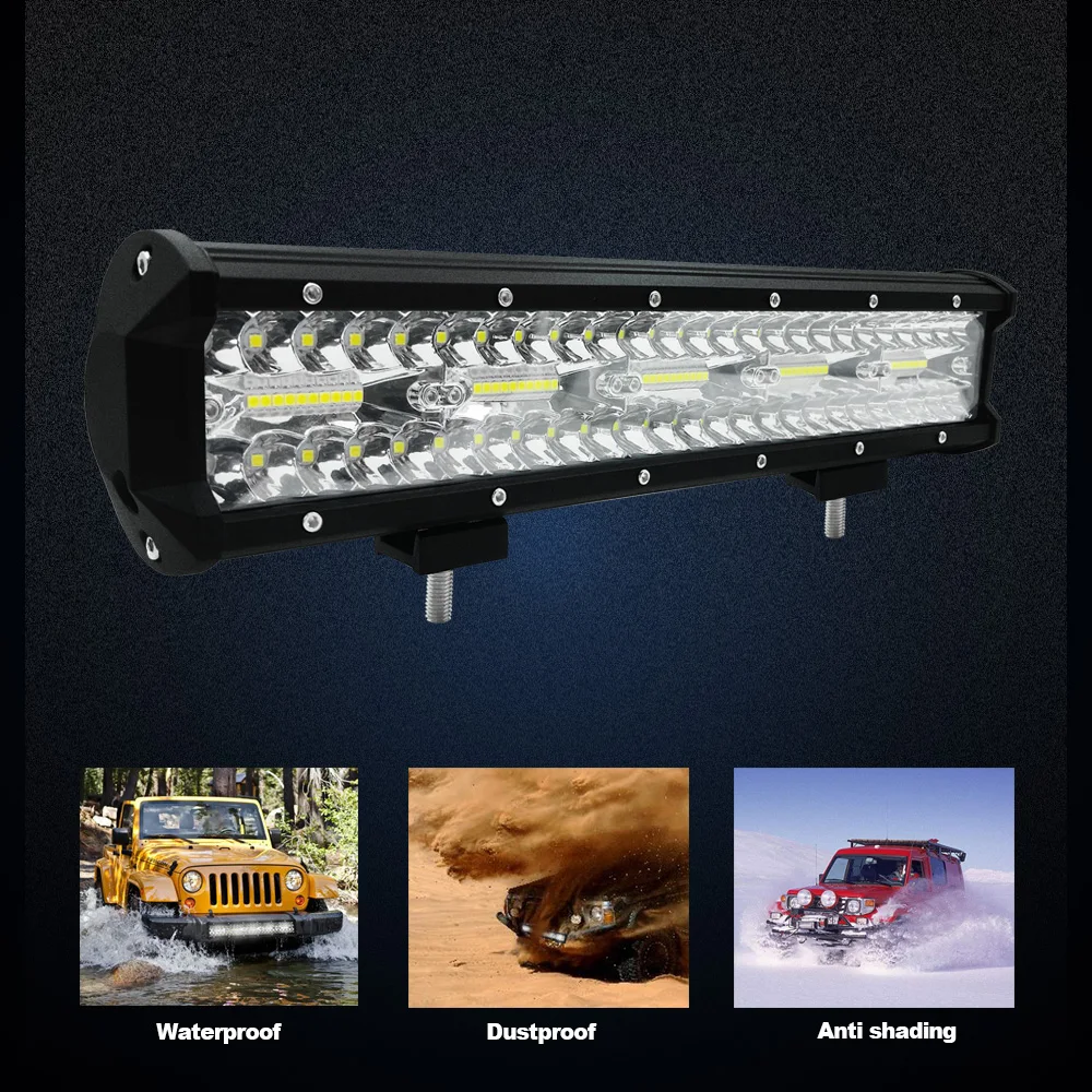 

300W 72W LED Pods Light Bar Flood Fog Road Boat Driving Led Work Light SUV Lamp 1 Years Warranty