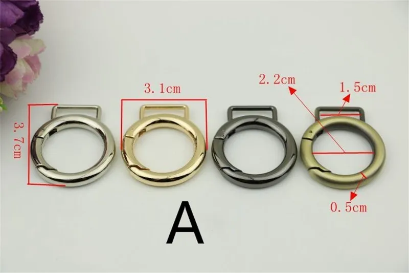 8 шт. металлические Пружинные круглые зажимы для ключей | Дом и сад
