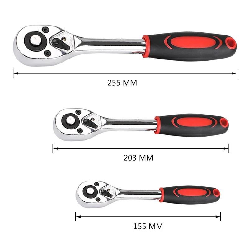 

24 Teeth Ratchet Wrench 1/4inch 3/8inch 1/2inch Extending Telescopic Ratchet Socket Wrench Plate Ratchet Handle Wrench Hand Tool