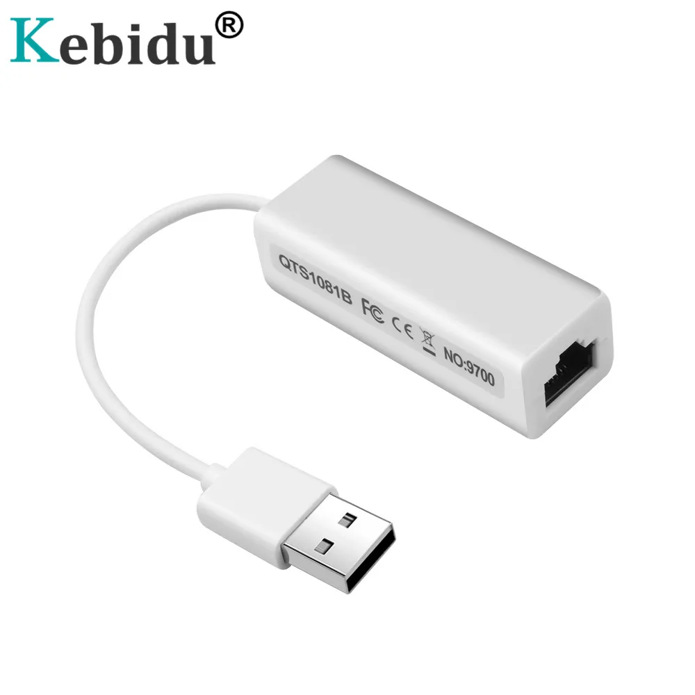 Kebidu USB 2 0 к RJ45 Lan адаптер Сетевая карта RD9700 высокая скорость для Mac OS Android планшетных