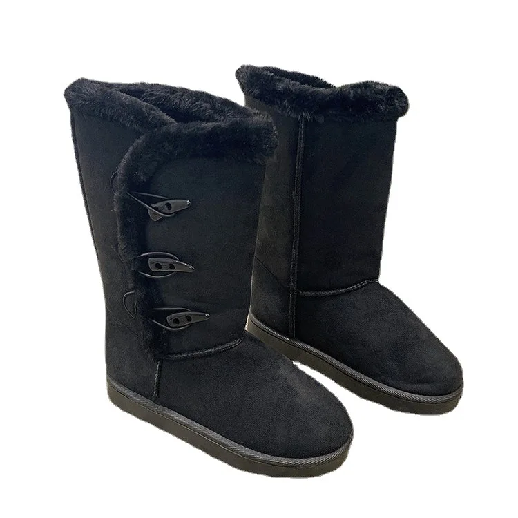 

Зимние женские сапоги, обувь на платформе, сохраняют тепло, сапоги до середины икры, женские удобные качественные водонепроницаемые сапоги ...