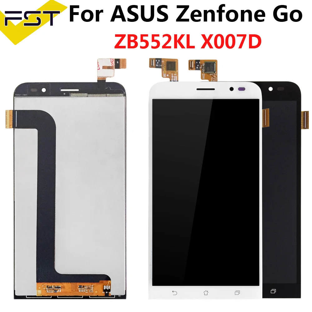 ЖК дисплей с сенсорной панелью для ASUS Zenfone GO ZB552KL X007D дигитайзер в сборе 100%