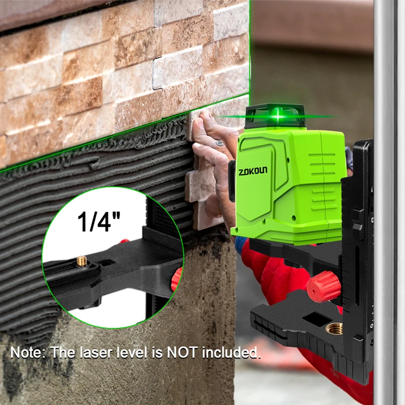 ZOKOUN Универсальный Сильный магнитный l-кронштейн настенный лазерный уровень с