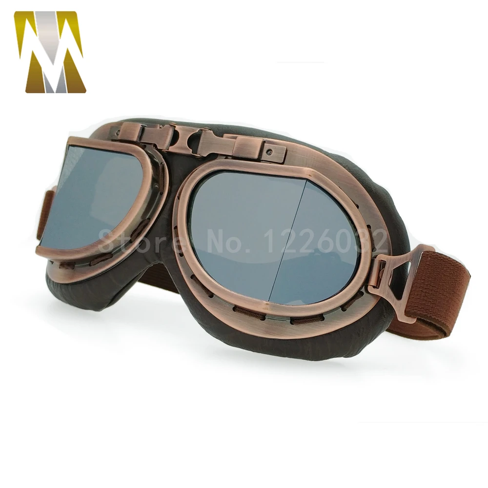 Новые универсальные винтажные байкерские мотоциклетные очки для шлема с