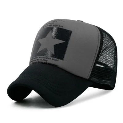 Взрослых Trucker Кепки Для мужчин и Для женщин хип-хоп панк-рок Snapback Шапки мужские летние Зонт Mesh Бейсбол шляпа 20 Цвета - Цвет: A47