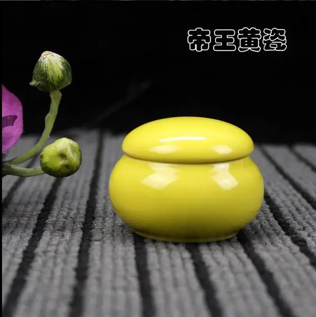 Small porcelain vase ceramic pot cream blusher foundation box incense powder tank sealed cans cosmetics skin care bottle | Дом и сад
