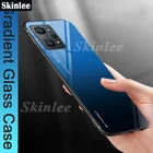 Чехол Skinlee для Realme GT Neo2T, градиентный цвет, закаленное стекло, жесткая фотография для Realme GT, фотография, чехол Funda