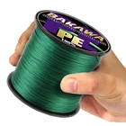 Фирменная плетеная рыболовная леска BAKAWA, 300 м, 500 м, плетеная 4-жильная, 10-85LB, сверхпрочная японская многонитевая, 100% ПЭ