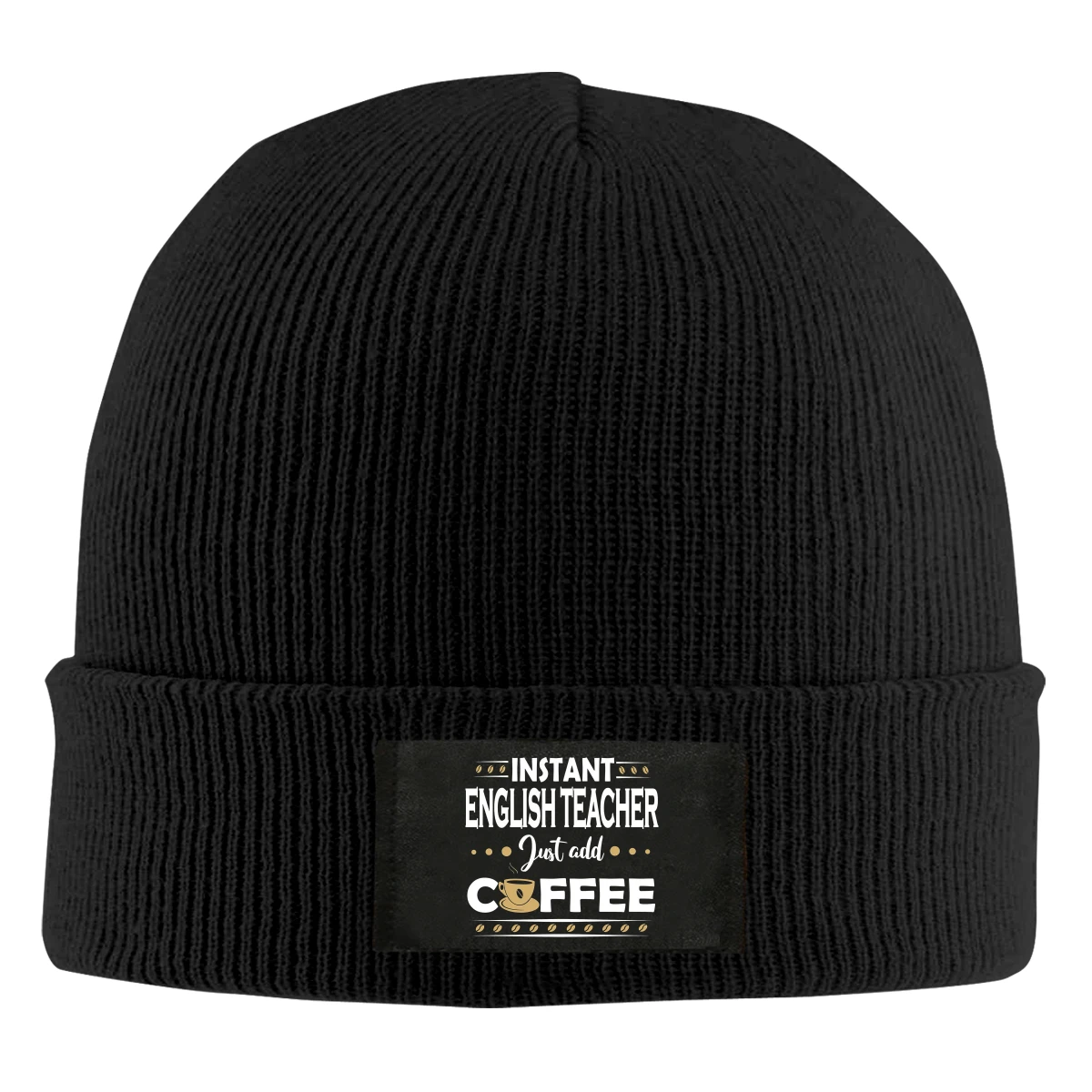 

Растворимый учитель просто добавьте кофейную облегающую шапку фотосессия зимняя стандартная шапка с черепом