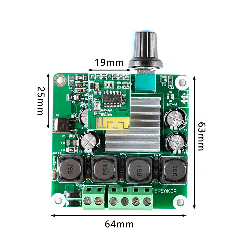 Bluetooth цифровой стерео усилитель мощности класса D плата DIY BT 5 0 TPA3110 TPA3116 15 Вт + 30 50 |