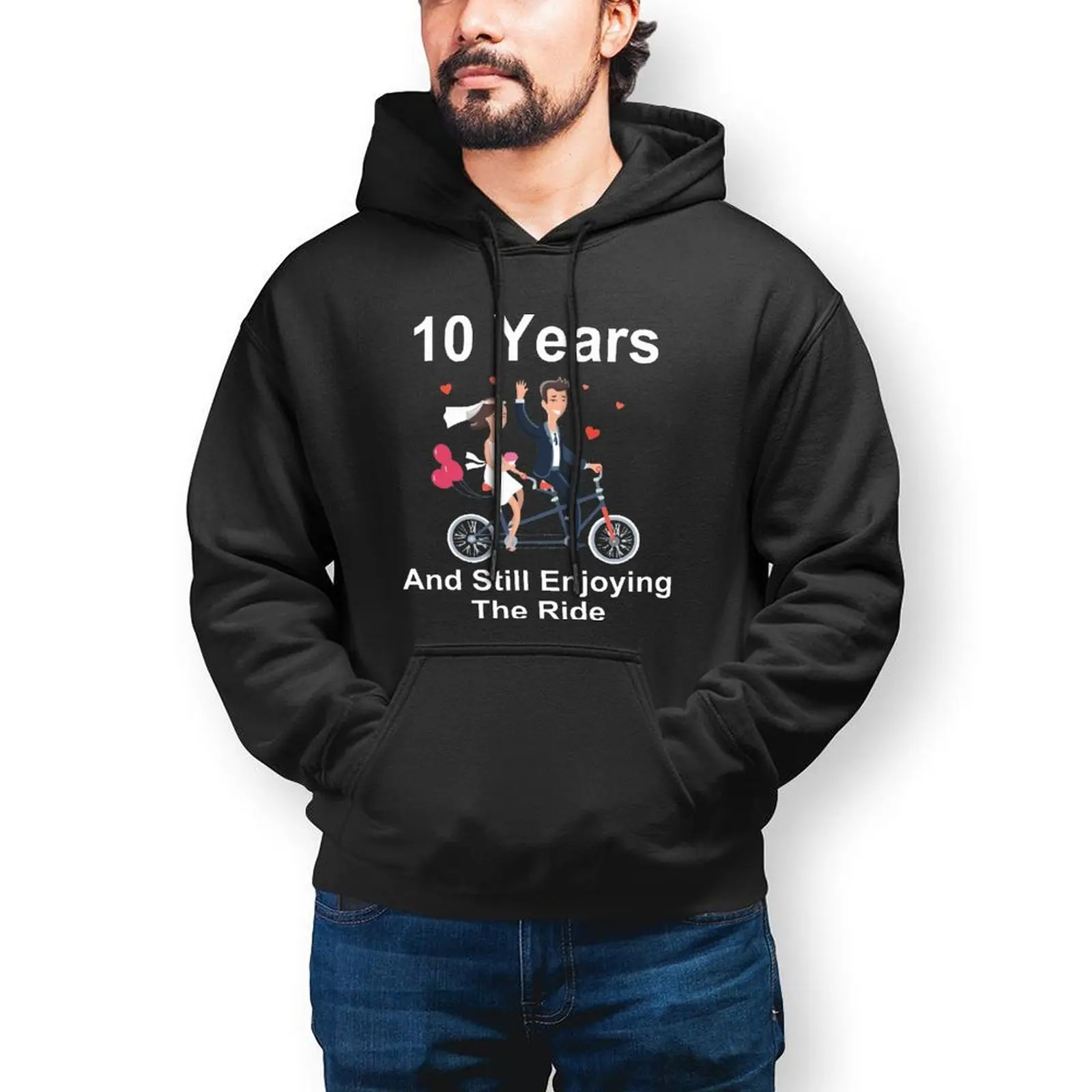 

Husband Wife Hoodie Casual Long Cotton Hoodies Mens Winter Streetwear Pullover Hoodie X