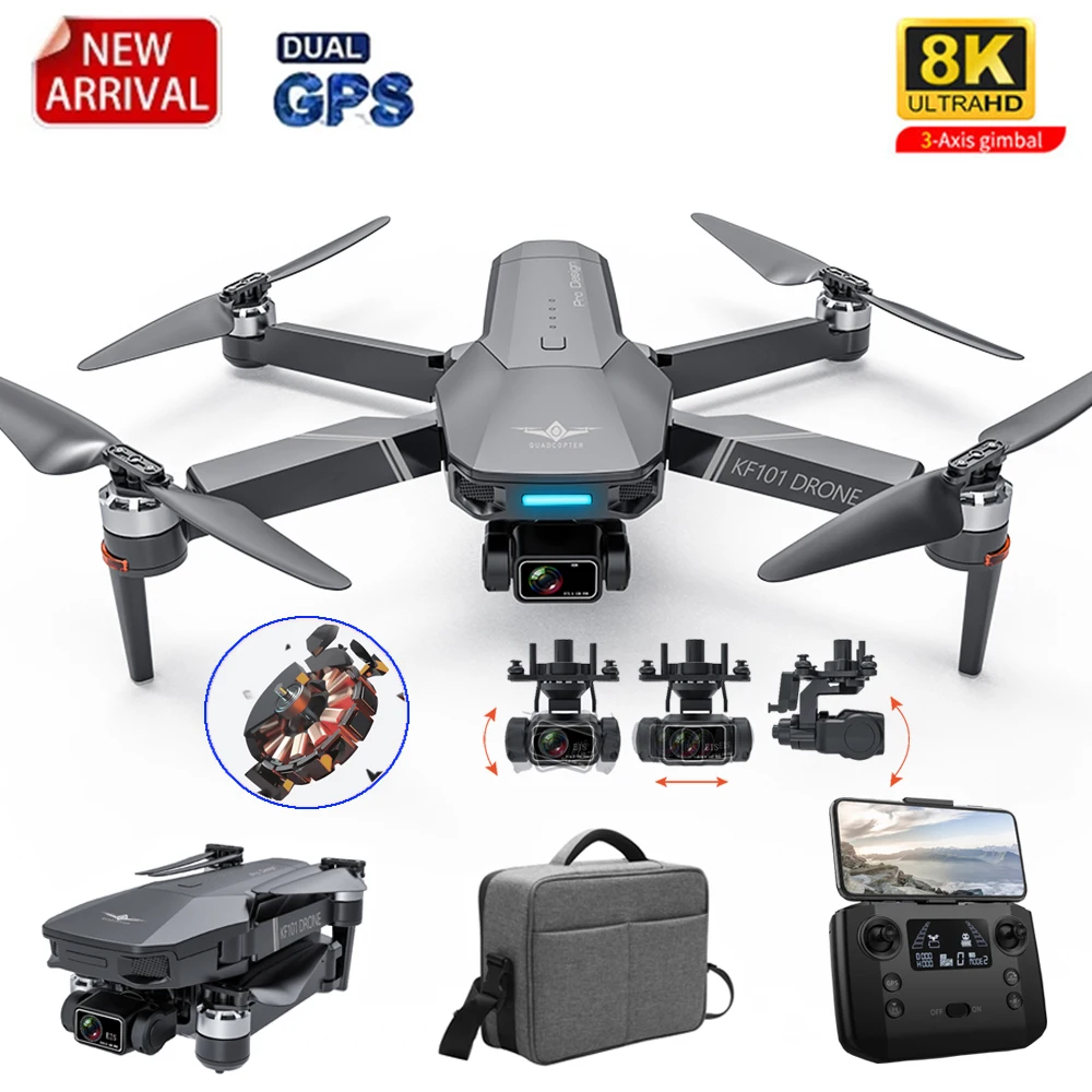 

JINHENG NEW GPS Drone 4K Profesional 8K HD Camera 3-Axis Gimbal Drones 5G Wifi EIS Anti-Shake FPV Dron RC Foldable Quadcopter