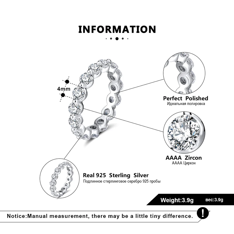 ORSA JEWELS, Настоящее серебро, мерцающее, классические кольца для женщин, Круглый, полный, высший сорт, кубический цирконий, изысканные, вечерние, кольцо SR189