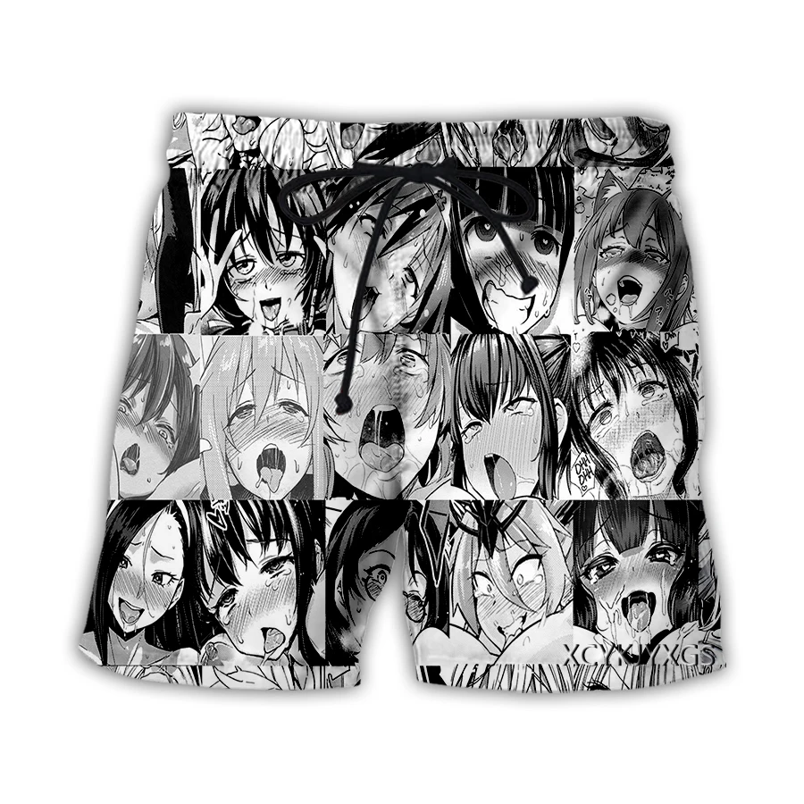 Xinchenyun новые мужские/женские аниме Ahegao 3D Печатные повседневные шорты Модная