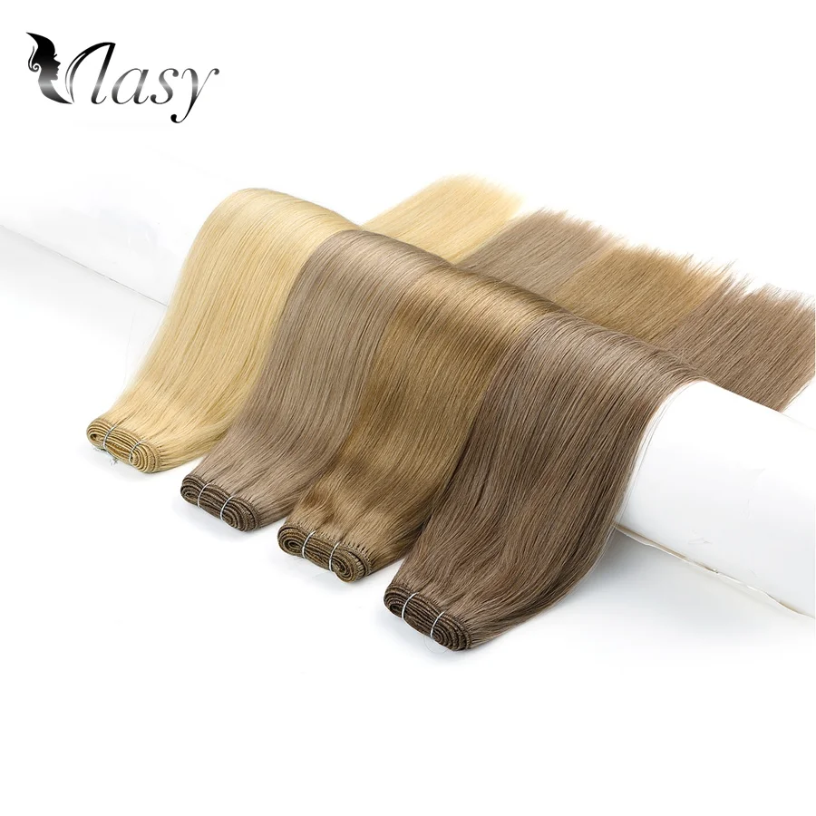 Vlasy 20 &quot24" двойные прямые волосы Remy Прямые Натуральные кудрявые пучки волос для
