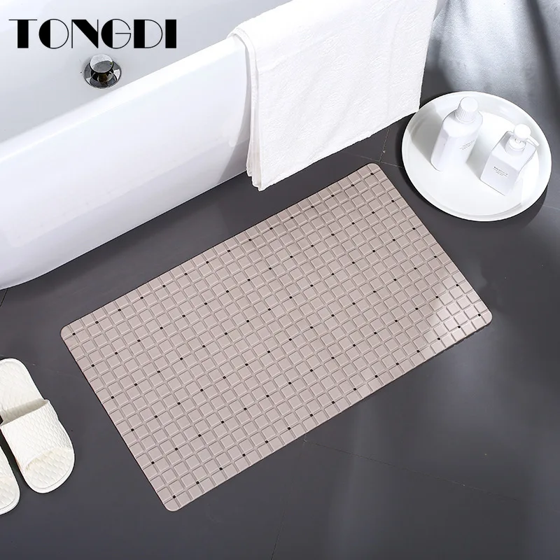 Коврик TONGDI из ПВХ на присоске для ванной комнаты безопасный экологически чистый