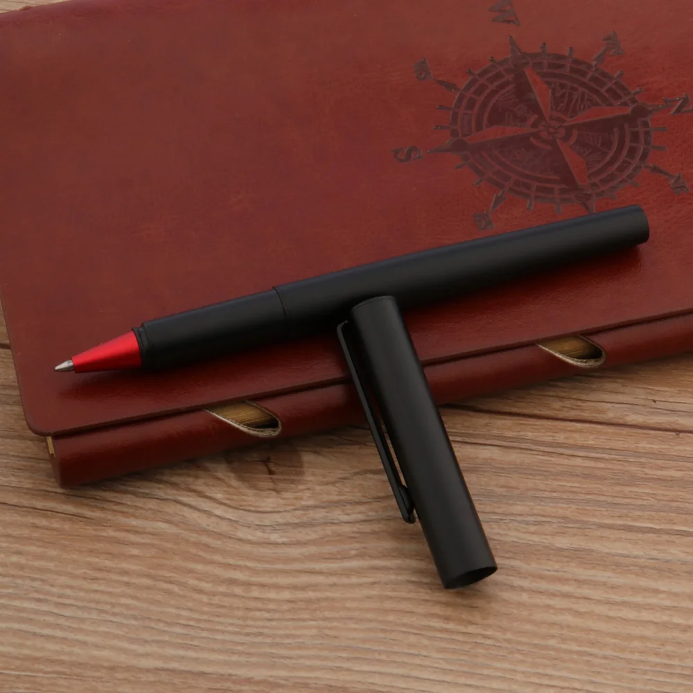 Frosted Black 35 Ball Point Pen Metal Red Signature Ink Pens Stationery Office School Supplies New |