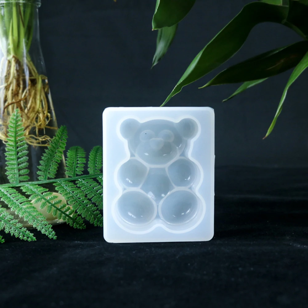 Медвежонок конфеты силиконовая форма в виде животного кабошона Kawaii УФ Смола