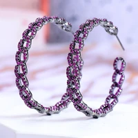 kellybola jewelry exquisite japan korea earrings fashion cubic zircon wedding engagement party cz indian womens circle earring