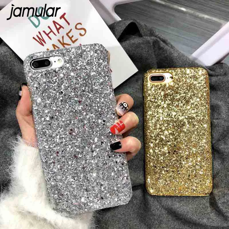 Роскошный блестящий чехол для телефона JAMULAR, чехол для телефона iPhone X 11 Pro 8 7 6 XS MAX XR, цветная задняя крышка, Жесткий Чехол
