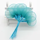 100 шт., диаметр 4 см Свадебные держатели для миндаля, аксессуары для бутоньерки, ветки Racchetti, сделай сам, цветы для корсажа, коробка для конфет