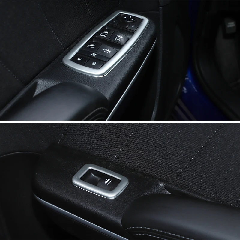 

Car Window Lift Switch Button Trim Frame for Dodge Charger 2015-2020 Durango 2011-2020 RAM 2010-2020 4PCS