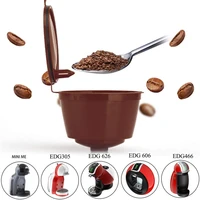 coffee capsule for dolce gusto machine refillable reusable coffee capsule filter cup come with coffee spooncleaning brush