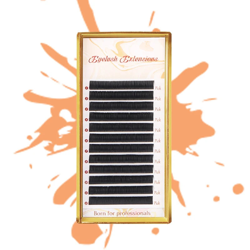 Ресницы для наращивания макияж Индивидуальные ресницы 12 рядов натуральные