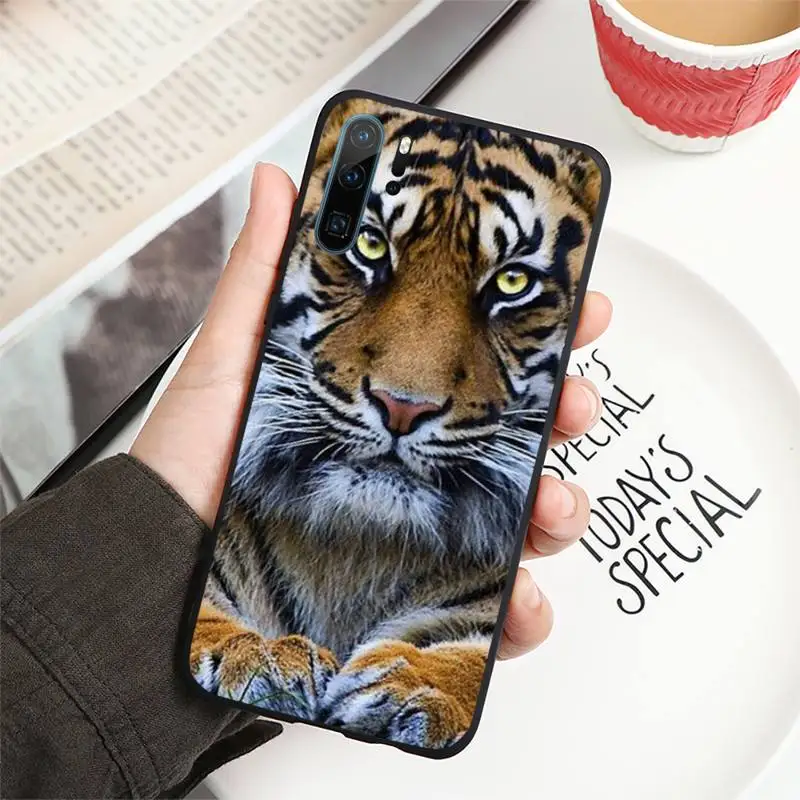 

Fashion Tiger Leopard Phone Case For Huawei P20 P30 P40 lite Pro P Smart 2019