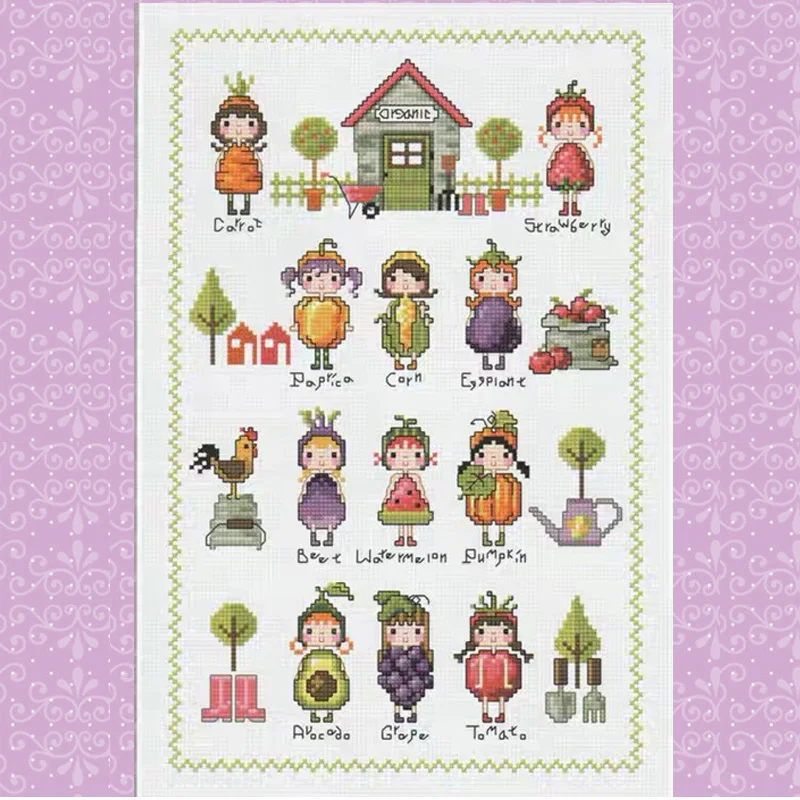 

G167 Stich Cross Stitch Kits Craft Packages Cotton Fabric Floss Counted New Designs Needlework Embroidery Cross-Stitching