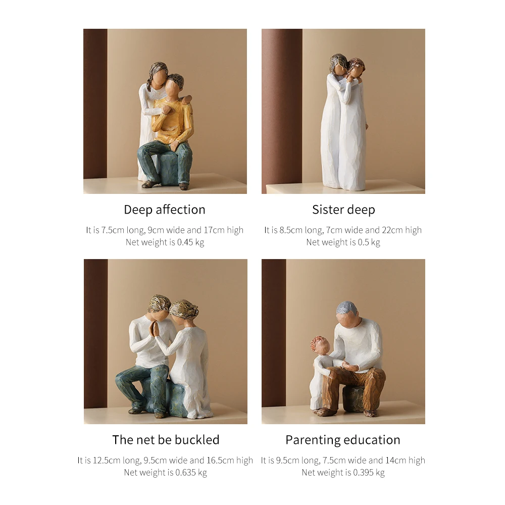 Американский стиль люди модель украшения дома Современные пары статуэтки декор