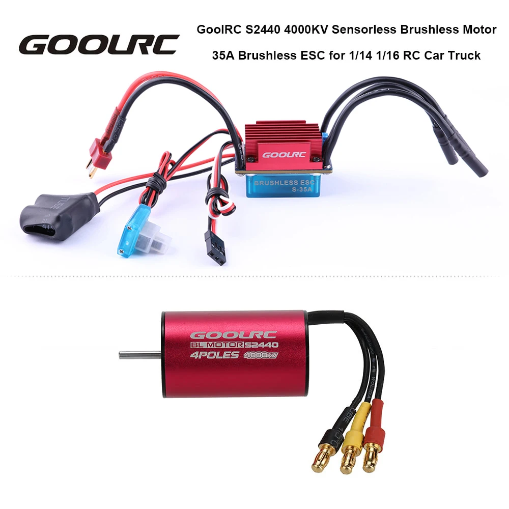GoolRC оригинальный S2440 4000KV Бессенсорный бесщеточный двигатель и 35A ESC