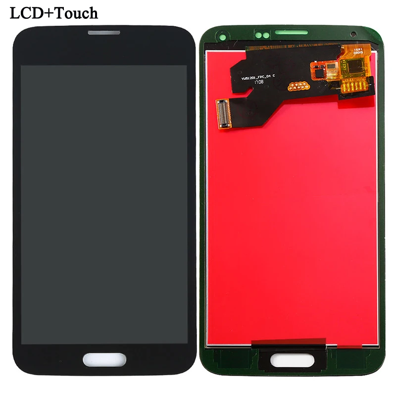Для samsung S5 lcd G900F G900A lcd дисплей G900P G900T G900V сенсорный экран дигитайзер G900F lcd для Galaxy s5 запасные части - Цвет: Black without tools