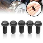 5 шт. левосторонний пильный диск Реверсивный винтовой разъем под шестигранную головку черный металлический пила крепежный болт M8 x 18 мм комплекты болтов Запчасти для инструментов