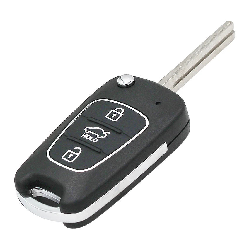 Модернизированный 3 кнопки флип дистанционного ключа Fob 433 МГц ID46 чип для Kia Sportage