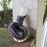 wall sconce light octopus tentacle shape realistic resin creative animal led wall aisle lamp for bar