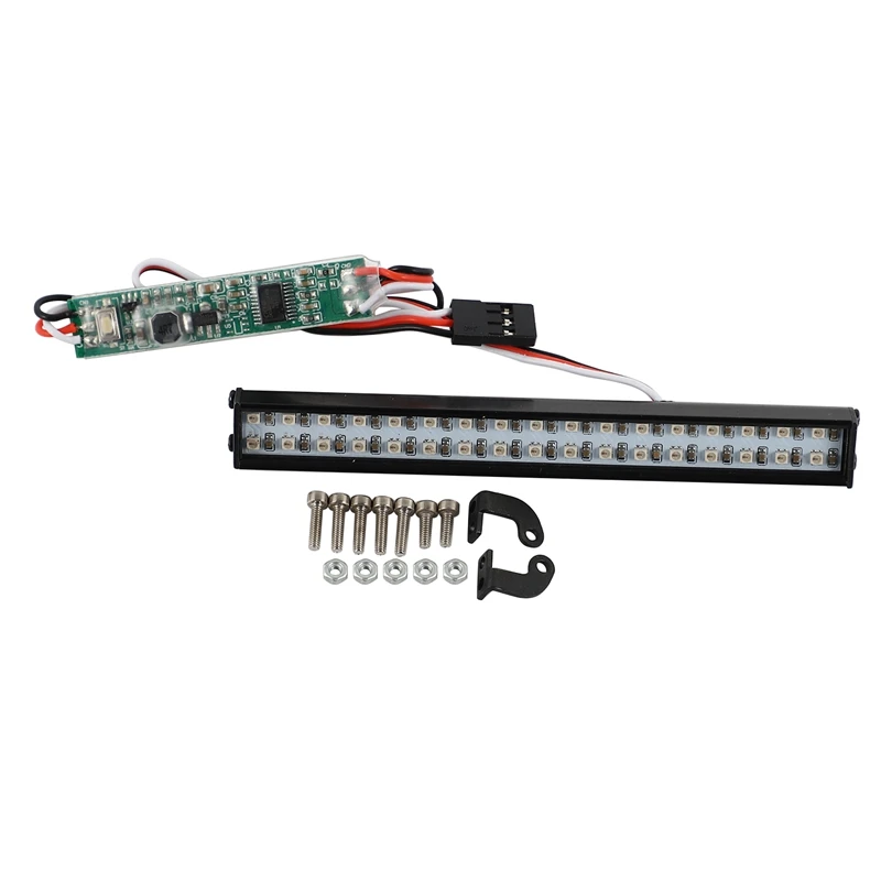 100 мм Яркий 34LED многоцветный свет бар для 1/10 RC Гусеничный Hsp осевой SCX10 Traxxas TRX4 Redcat