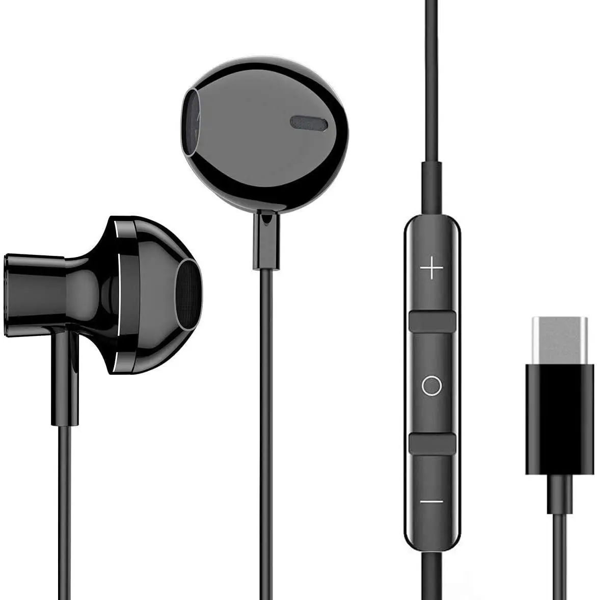 

USB C Earbuds Stereo Headphones for Samsung Galaxy S20 with Microphone and Volume Remote Type-C Connector