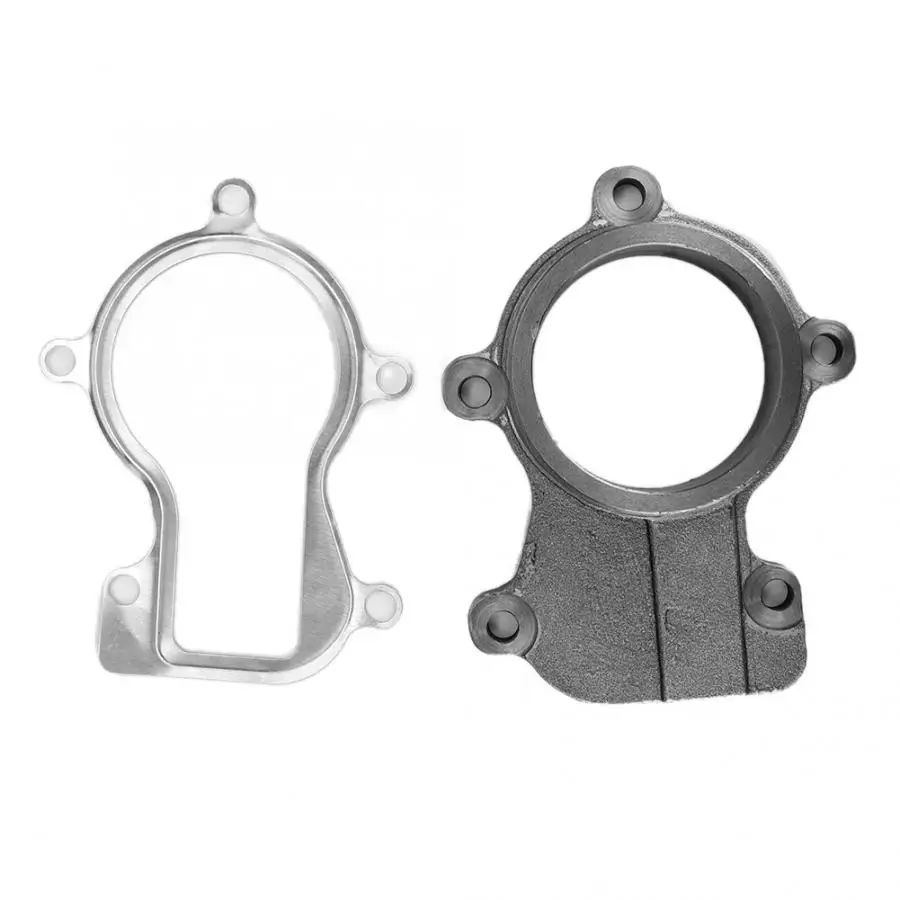 Стальной V образный выпускной трубы 2 5 дюйма турбофланец OD + Прокладка подходит