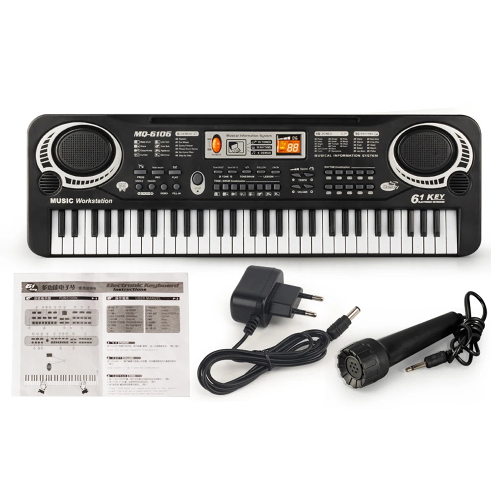 61 Ключи Электрический пианино Детские Игрушки Начинающих музыкальный обучения
