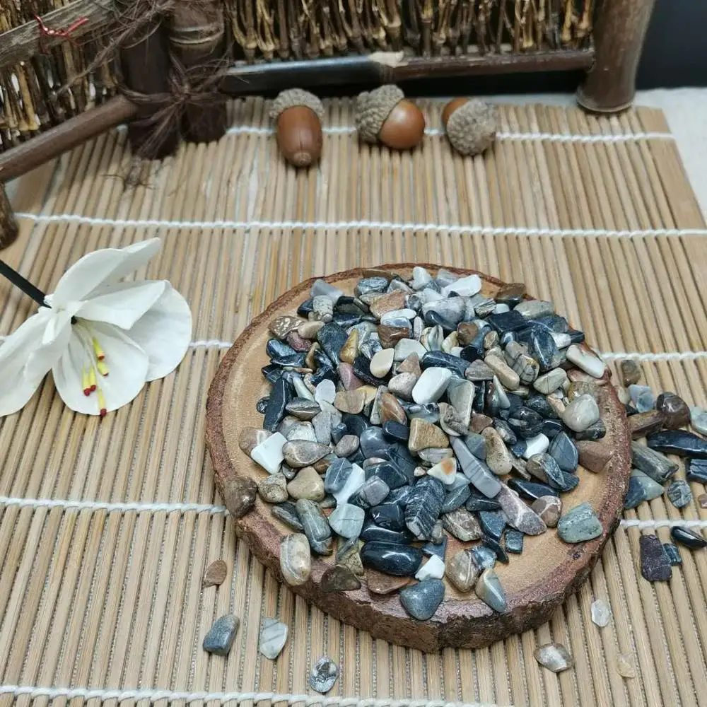 Камень Пикассо гравий качественный Натуральный Кристальный камень украшение