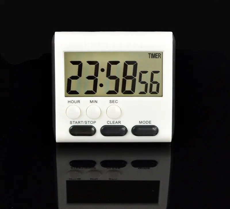 Большие магнитные Цифровые кухонные спортивные таймеры с ЖК дисплеем таймер для