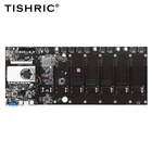 Материнские платы TISHRIC для биткоинов, материнская плата 8 GPU 16X 4 * USB2.0 DDR3, слот SodimmПоддержка 106613331600 МГц