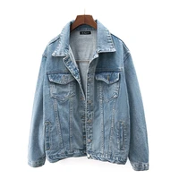 2021 spring autumn new fashion denim jacket female plus size loose korean student jean jackets coat casual lady cothes